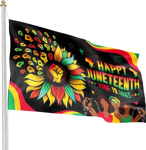 Amazon Juneteenth Flag 3x5 Ft Double Side Juneteenth Yard Flag