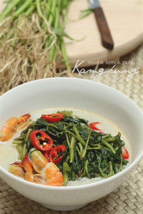 Kangkung Masak Lemak Putih - masam manis