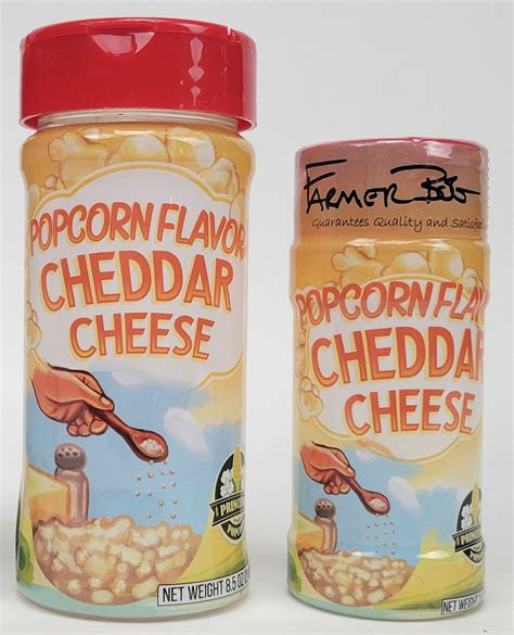 Cheddar Cheese Popcorn Flavor Powder Jar Princeton Popcorn Company