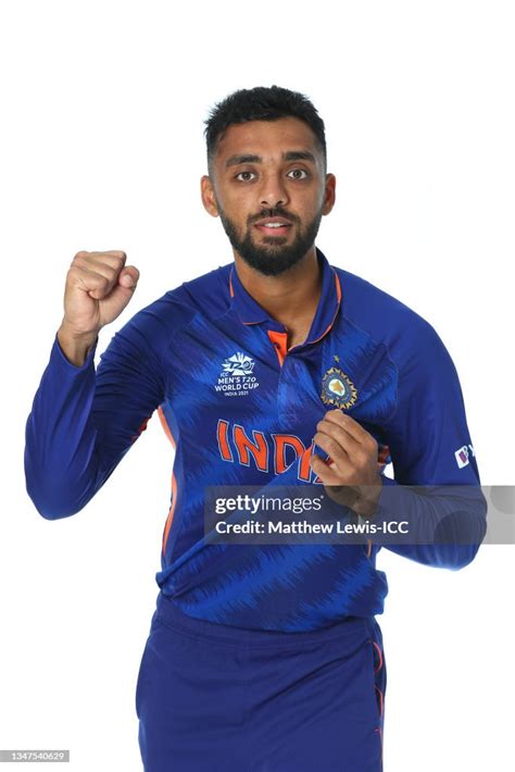 Varun Chakravarthy Of India Poses For A Headshot Prior To The Icc