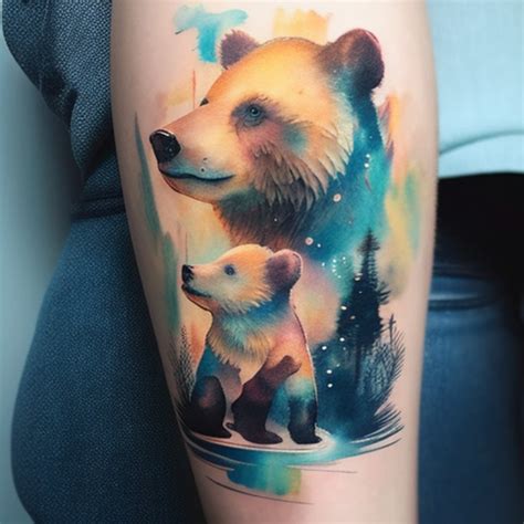 56 Bear And Cub Tattoo Ideas - TattooClue.com