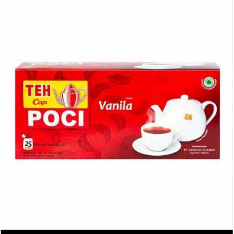 Jual Teh Cap Poci Vanilla Gr Isi Kantong Shopee Indonesia