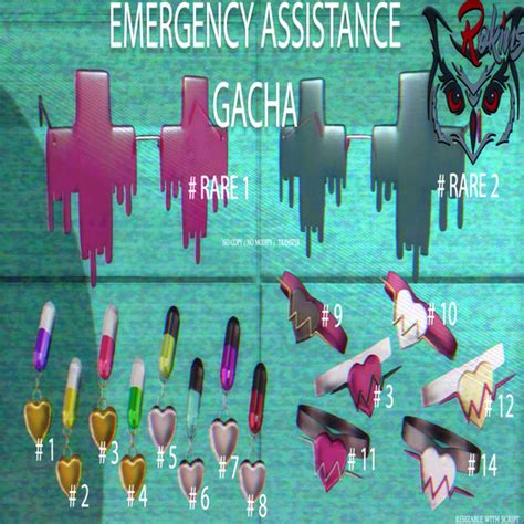 Second Life Marketplace Rokins Emergency Assistance Gacha 11