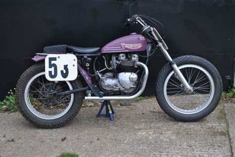 Triumph T100r Daytona 1969 Trackmaster Style Frame Flatracker Short