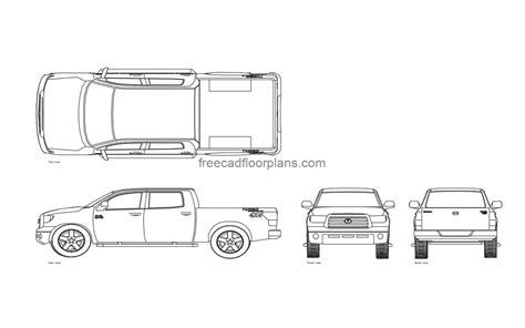 Toyota Tundra - Free CAD Drawings