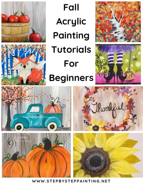 Easy Fall Paintings Step By Step Racheal Stamps