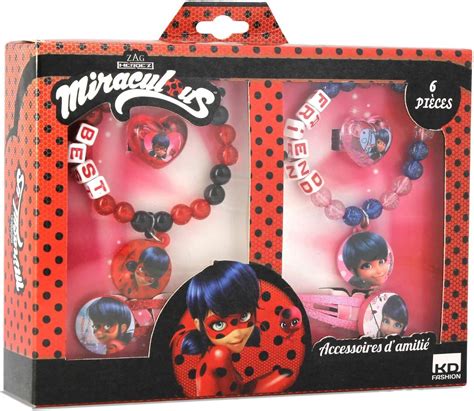 MIRACULOUS Le Coffret Bijoux 6 pièces Ladybug et Marinette