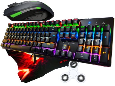 Zestaw Gaming Klawiatura Mechaniczna RGB Mysz GRA 8650528486