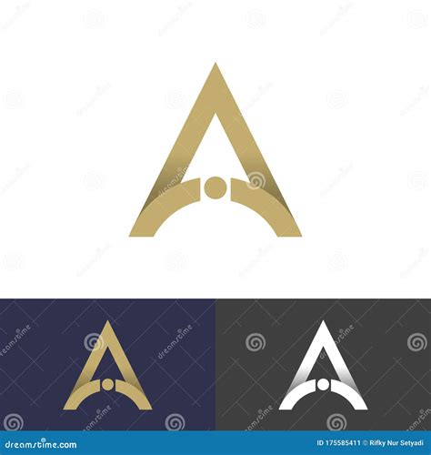 Aa Logo Circle And Triangle