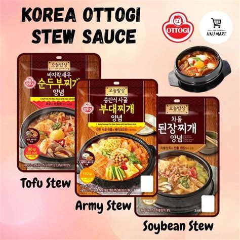 Korea Ottogi Stew Sauce | Army Stew | Tofu Stew | Soybean Stew | Budae ...