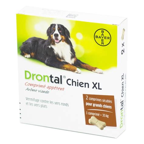 BAYER SANTE ANIMALE DRONTAL P XL CHIENS Vermifuge pour Chien à partir