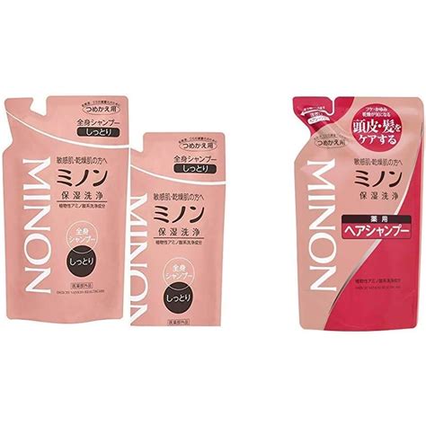 minon  body shampoo moist type refill  fl oz  ml set