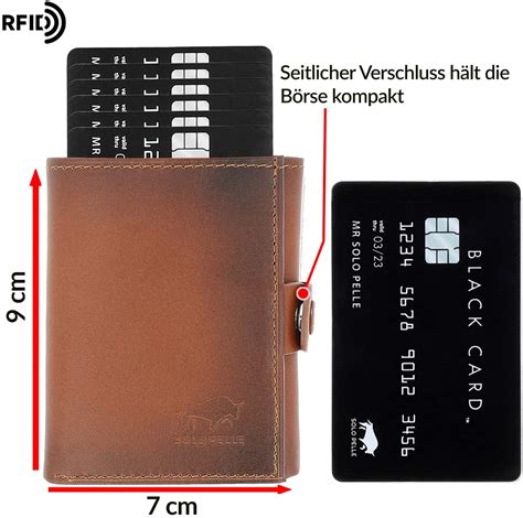 Hotdeals SOLO PELLE Leder Slim Wallet Riva mit Münzfach 12 Karten