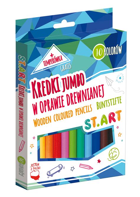 Kredki Jumbo St Art W Oprawie Drewnianej Kolor W St Majewski