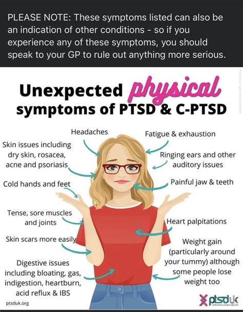 Unexpected Physical Symptoms Of Ptsd And C Ptsd 🌿 Rselfcarequotes