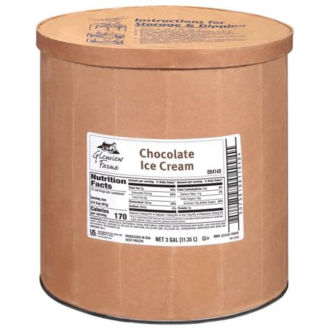 GLENVIEW FARMS ICE CREAM CHOCOLATE TUB US Foods CHEF STORE