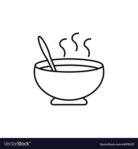 Soup Icon Design Template Clipart Royalty Free Vector Image