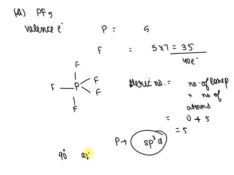 SOLVED: What is the hybridization of the central atom in PF5 ...