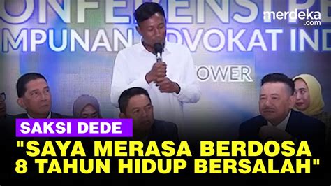 Siap Dipenjara Dede Saksi Kasus Vina Cirebon Saya Mau Ungkap Yang