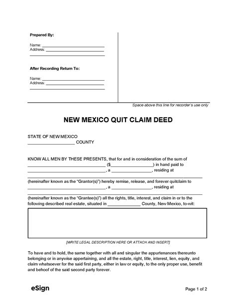 Free Tennessee Quit Claim Deed Form Pdf Word Eforms Off