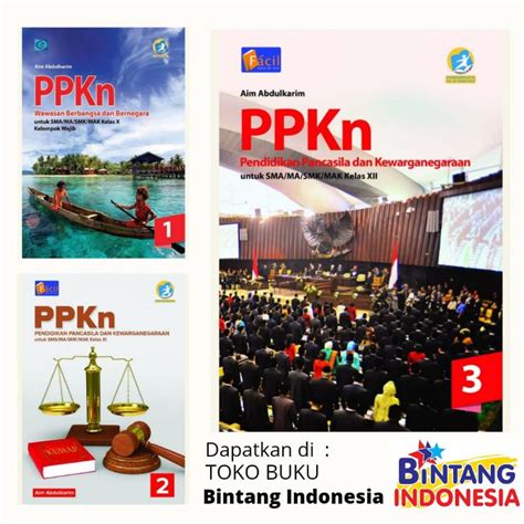 Jual Bintang Indonesia Jakarta Buku Pelajaran Ppkn Kelompok Wajib