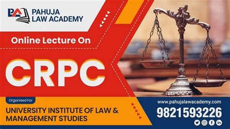 Lecture On CrPC Code Of Criminal Procedure Judiciary Exam