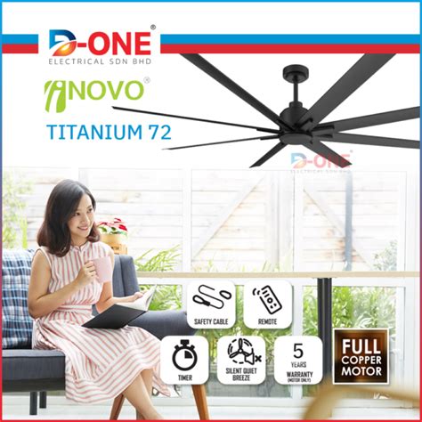 Inovo DC Motor Ceiling Fan TITANIUM 72 D ONE ELECTRICAL SDN BHD