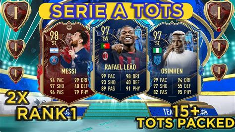 15 SERIE A TOTS Packed 2x Rank 1 FUT Champs Rewards FIFA 23