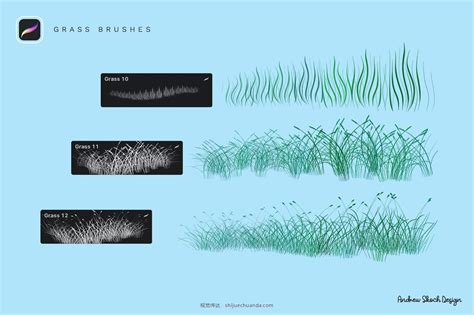 Procreate Grass Procreate Brushes