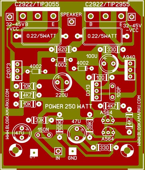 Power Amplifier Pcb Diagram Power Amplifier Circuit Diagram