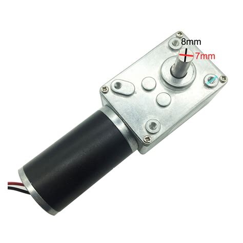 A58sw31zy 7 470rpm Dc 24v Worm Geared Motor 1 6 70kg Cm High Torque D Shaft 12v Motor Rotating