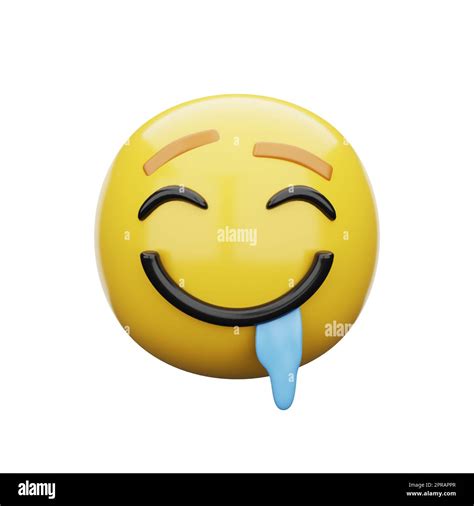 3d emoji Drooling Face Stock Photo - Alamy