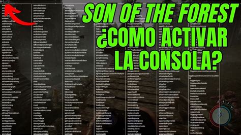 Son Of The Forest Cómo activar la consola de comandos Troncos