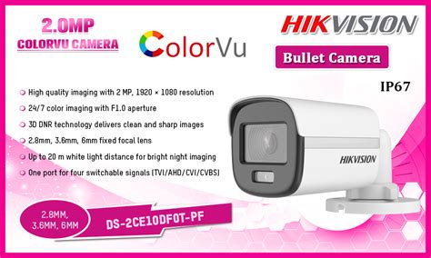 DS 2CE10DF0T PF Hikvision 2MP COLORVU Bullet Camera Sri Lanka