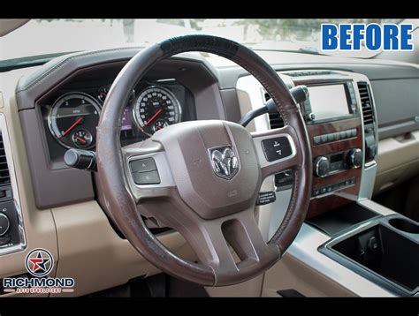 For Dodge Ram Leather Wrap Steering Wheel