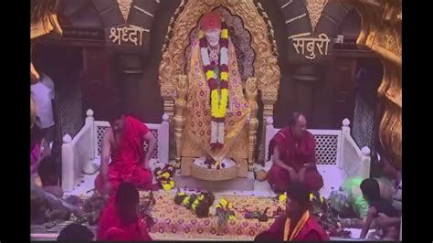 Shirdi Saibaba LIVE Darshan From Samadhi Mandir Shirdi FRIDAY 19th