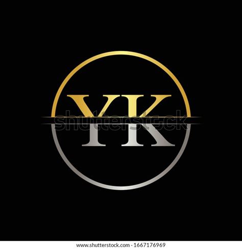 Initial Yk Logo Design Vector Template Stock Vector Royalty Free