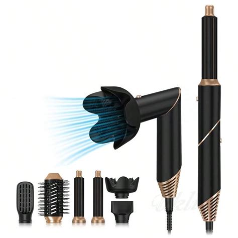 Multi Function Hair Dryer With Automatic Hair Suction Thermal Brush Interchangeable Heads Hot