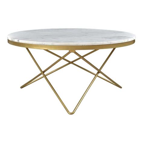 Popular White Marble And Gold Coffee Tables