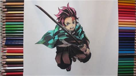 Epic Drawing Tanjiro Kamado For Kimetsu No Yiba Demon Slayer Epic