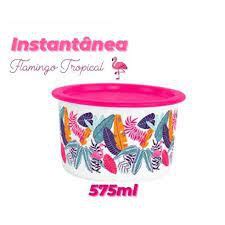 TUPPERWARE MINI INSTANTÂNEA SLIM FLAMINGO TROPICAL 575 ML Shopee Brasil