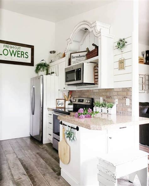 Brick Kitchen Backsplash And White Shiplap Soul Lane