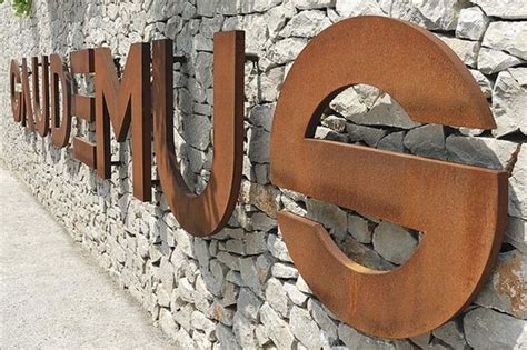 Stainless Steel Letters & Signs - Brushed, Corten Rust, or Polished