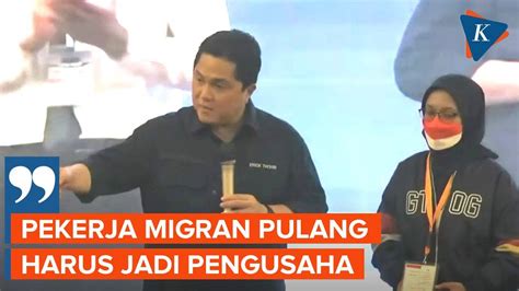 Lepas 120 PMI Ke Korsel Dan Jerman Erick Thohir Harap Migran Pulang Ke