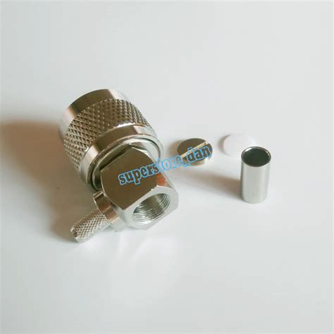 1pcs Uhf Male Pl259 Crimp 90° Right Angle Rg8x Rg 8x Lmr240 Cable Rf Connector Ebay