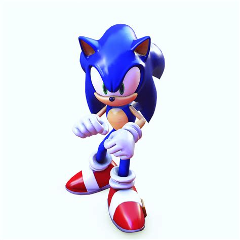 Free STL file SONIC SONIC 3D MODEL RIGGED CARTOON DRAGON DINOSAUR ...