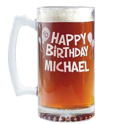 Personalized Giant Birthday Beer Mug - FindGift.com