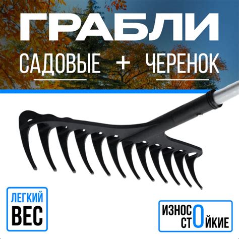 Грабли Плоские, Полиамид, 150 см купить по доступной цене с доставкой в ...