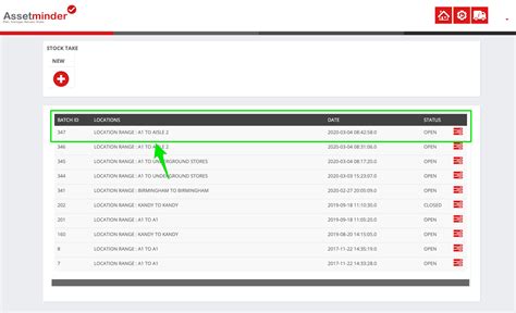 Perform a Stocktake - Assetminder