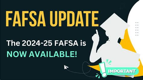 The 2024-25 FAFSA is now available.